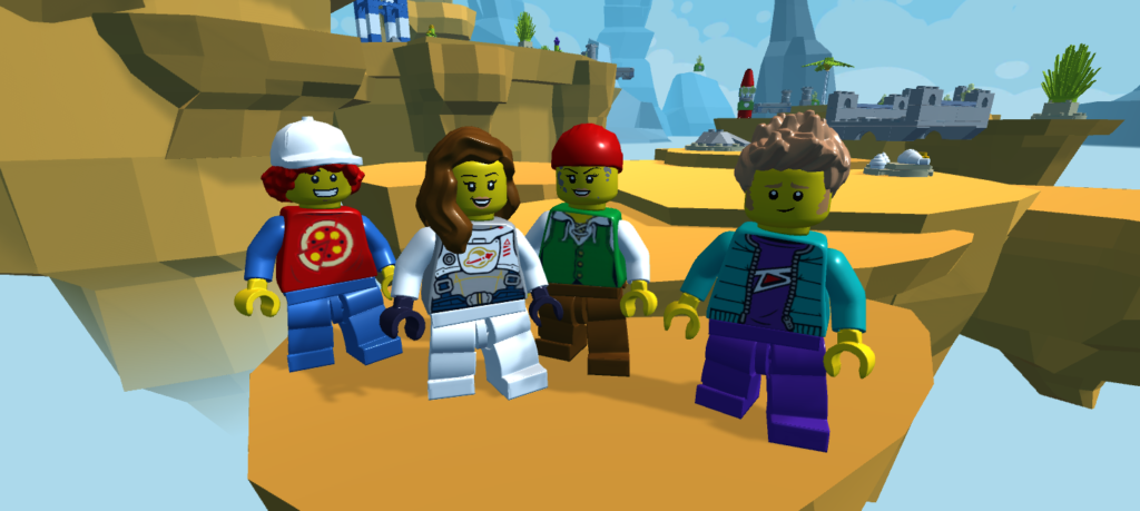Présentation des quatre minifigures de base proposé par LEGO Microgame